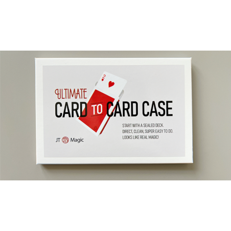 Ultimate Card to Card Case RED (Gimmicks and Online Instructions) by JT - Trick wwww.magiedirecte.com