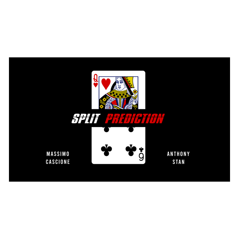 Split Prediction Red (Gimmicks and online instructions) by Massimo Cascione & Anthony Stan - Trick wwww.magiedirecte.com
