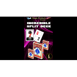Incredible Split Deck Plus (Gimmicks and Online Instructions) by Magic Music Entertainment wwww.magiedirecte.com
