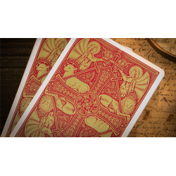 The Cross (Maroon Martyrs) Playing Cards by Peter Voth x Riffle Shuffle wwww.magiedirecte.com