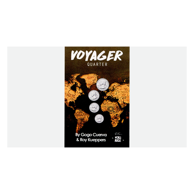 Voyager US Quarter (Gimmick and Online Instruction) by GoGo Cuerva - Trick wwww.magiedirecte.com