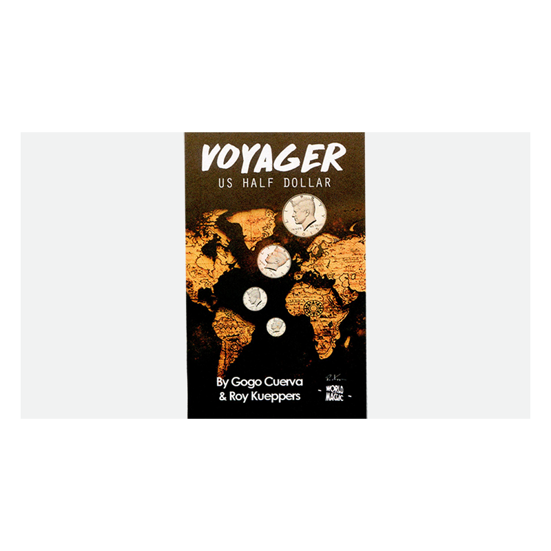 Voyager US Half Dollar (Gimmick and Online Instruction) by GoGo Cuerva - Trick wwww.magiedirecte.com
