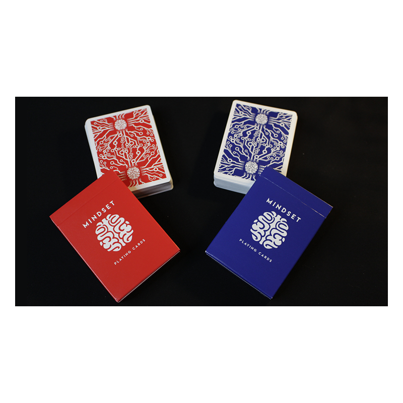Mindset Duo 1 Red and 1 Blue Set Playing Cards (Marked) by Anthony Stan wwww.magiedirecte.com