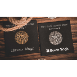 BOW AND ARROW COIN SILVER ( Gimmick and Online Instructions)  by Bacon Magic - Trick wwww.magiedirecte.com