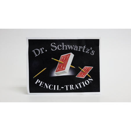 Dr. Schwartz's Pencil-Tration (Gimmicks and Online Instructions) by Martin Schwartz - Trick (Deck color may vary) wwww.magiedire