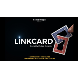 LinkCard BLUE (Gimmicks and Online Insruction) by MickaÃ«l Chatelain - Trick wwww.magiedirecte.com