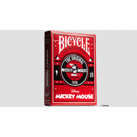 Bicycle Disney Classic Mickey Mouse (Red)  by US Playing Card Co. wwww.magiedirecte.com