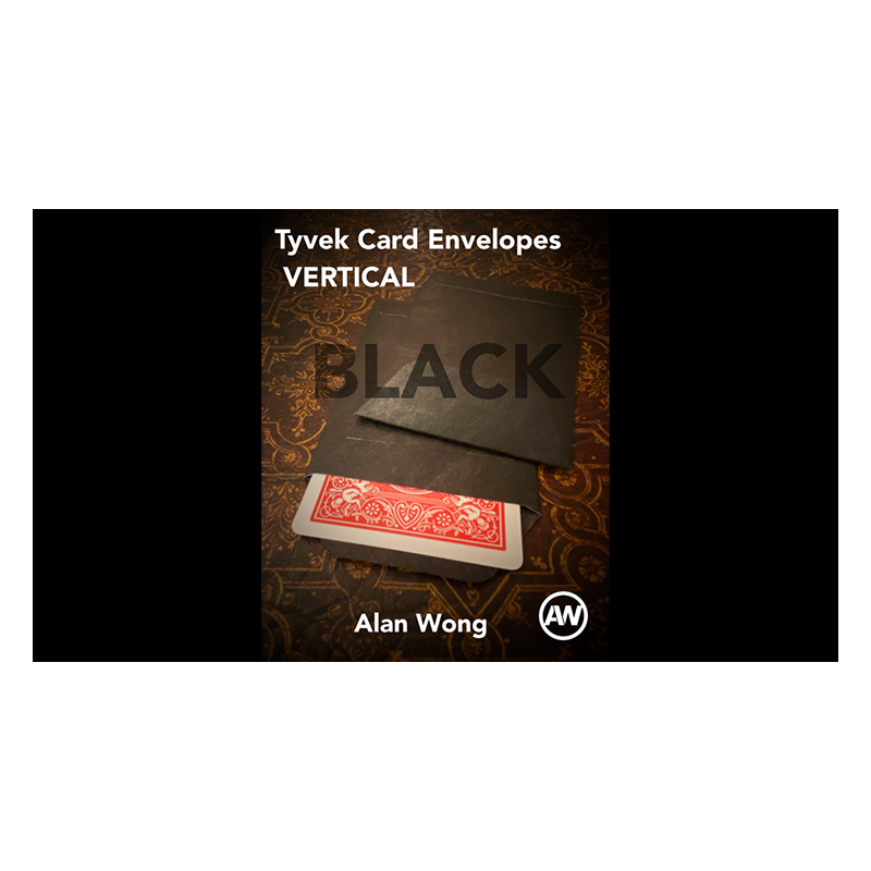 Tyvek VERTICAL Envelopes BLACK (10 pk.) by Alan Wong - Trick wwww.magiedirecte.com