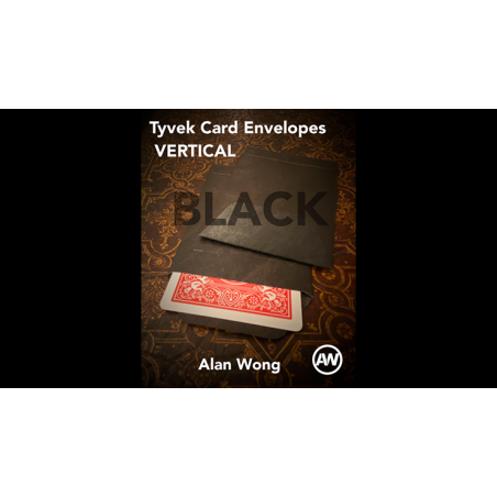 Tyvek VERTICAL Envelopes BLACK (10 pk.) - Alan Wong wwww.magiedirecte.com