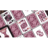 Marked Paisley Ton sur Ton Poudre Rouge Playing Cards wwww.magiedirecte.com