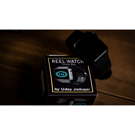 REEL WATCH Titanium Black with black band smart watch (KEVLAR) by Uday Jadugar - Trick wwww.magiedirecte.com