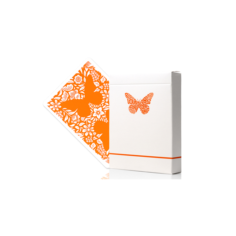Butterfly Worker Marked Playing Cards (Orange) - Ondrej Psenicka wwww.magiedirecte.com