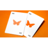 Butterfly Worker Marked Playing Cards (Orange) by Ondrej Psenicka wwww.magiedirecte.com