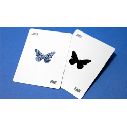 Butterfly Worker Marked Playing Cards (Blue) by Ondrej Psenicka wwww.magiedirecte.com