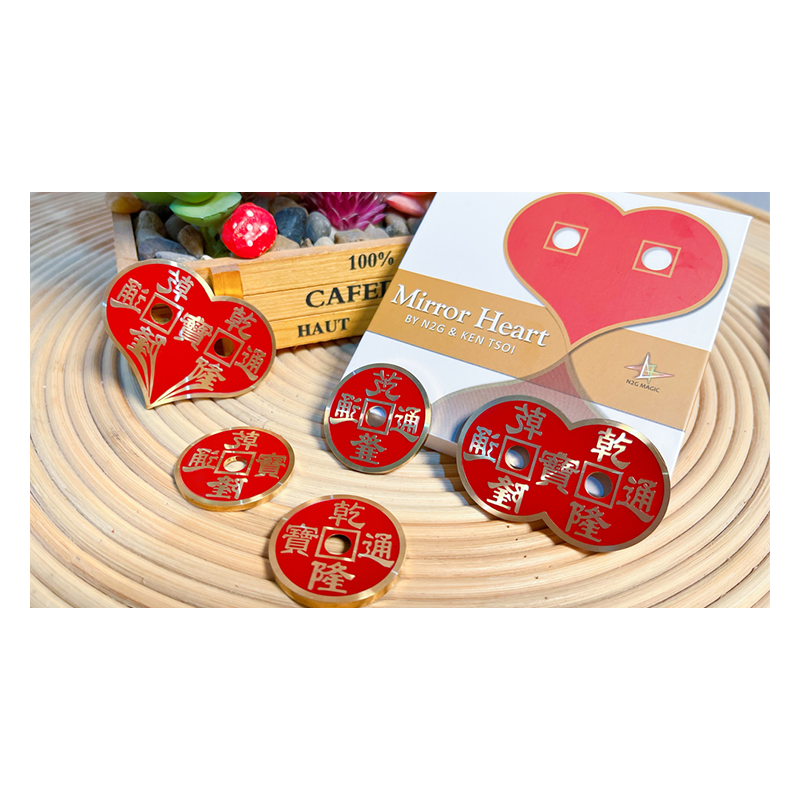 Mirror Heart Red by N2G & Ken Tsoi (Gimmicks and online instructions) - Trick wwww.magiedirecte.com