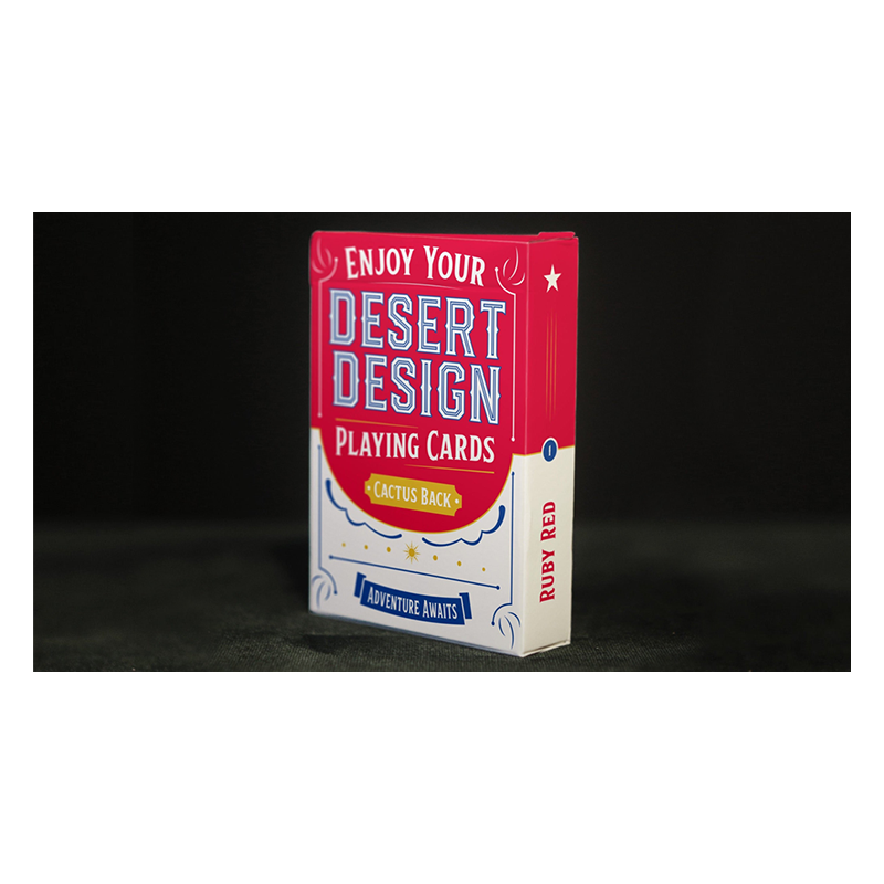 Desert Design (Ruby Red) Playing Cards wwww.magiedirecte.com