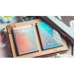 Holographic Naughty Dog and Liquid Cat Set Playing Cards by 808 Magic and Bacon Playing Card wwww.magiedirecte.com