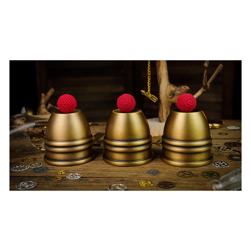 Artistic Combo Cups and Balls (Brass) by TCC - Trick wwww.magiedirecte.com