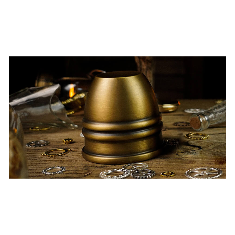 Artistic Chop cup and balls (Brass) by TCC - Trick wwww.magiedirecte.com