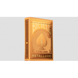 Bicycle Metalluxe Orange Playing Cards by US Playing Card Co. wwww.magiedirecte.com