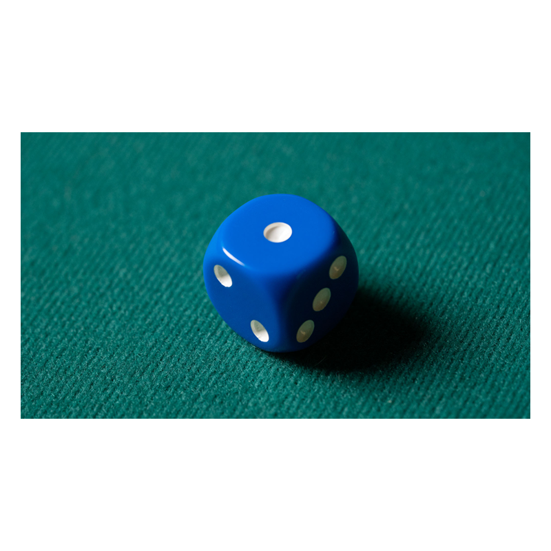 REPLACEMENT DIE BLUE (GIMMICKED) FOR MENTAL DICE by Tony Anverdi - Trick wwww.magiedirecte.com