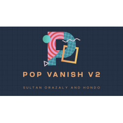 Pop Vanish 2 BLUE (Gimmicks and Online Instruction) by Sultan Orazaly & Hondo  - Trick wwww.magiedirecte.com