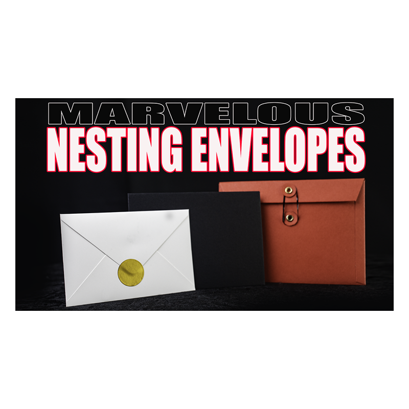 Marvelous Nesting Envelopes (Gimmicks and Online Instructions) by Matthew Wright - Trick wwww.magiedirecte.com