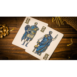 Caesar (Blue) Playing Cards by Riffle Shuffle wwww.magiedirecte.com