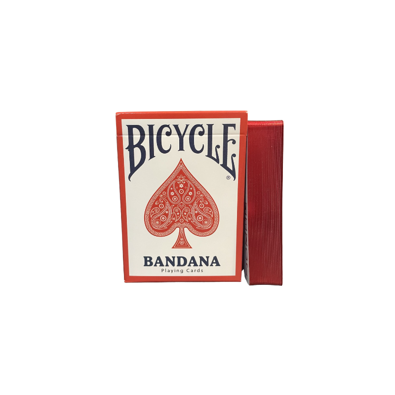 Gilded Bicycle Bandana (Red) Playing Cards wwww.magiedirecte.com
