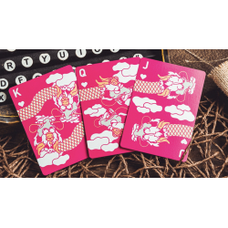 The Dragon (Pink Gilded) Playing Cards wwww.magiedirecte.com