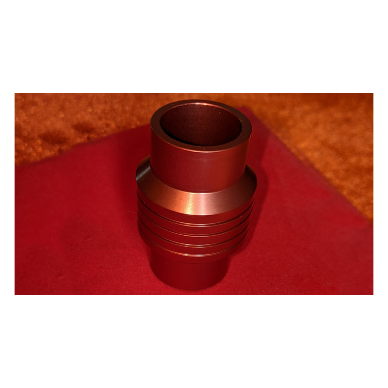 Penny Tube (Aluminum Red) by Chazpro Magic - Trick wwww.magiedirecte.com