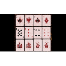 Grand Tulip Red Gilded Playing Cards wwww.magiedirecte.com