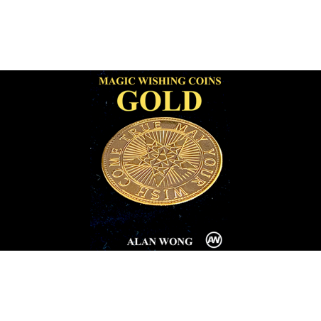 Magic Wishing Coins Gold (12 Coins) - Alan Wong wwww.magiedirecte.com
