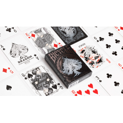 Bicycle Dragon Black Playing Cards by US Playing Card Co wwww.magiedirecte.com