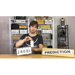 LICENSE PLATE PREDICTION - SPAIN (Gimmicks and Online Instructions) by Martin Andersen - Trick wwww.magiedirecte.com