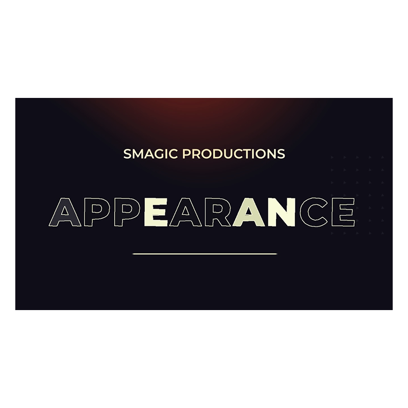 APPEARANCE Medium by Smagic Productions - Trick wwww.magiedirecte.com