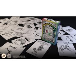 Magician Knows Playing Cards V1 (Black and White) by 808 Magic and Alan Wong wwww.magiedirecte.com
