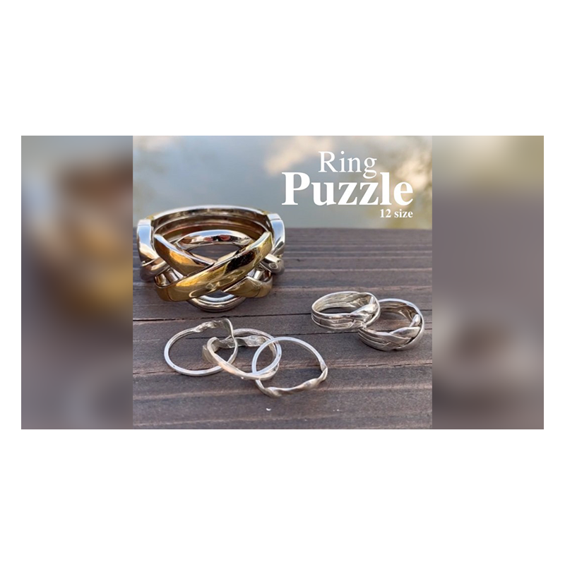 Puzzle Ring Size 12 (Gimmick and Online Instructions) - Trick wwww.magiedirecte.com