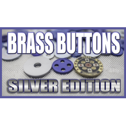BRASS BUTTONS SILVER EDITION (Gimmicks and Online Instruction) by Matthew Wright - Trick wwww.magiedirecte.com