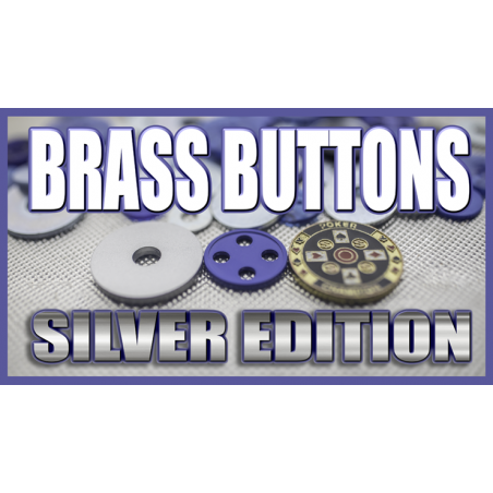 BRASS BUTTONS SILVER EDITION (Gimmicks and Online Instruction) by Matthew Wright - Trick wwww.magiedirecte.com