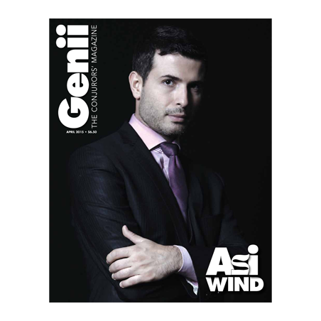 Genii Magazine "Asi Wind" April 2015 - Book wwww.magiedirecte.com