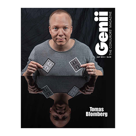 Genii Magazine "Thomas Blomberg" July 2015 - Book wwww.magiedirecte.com