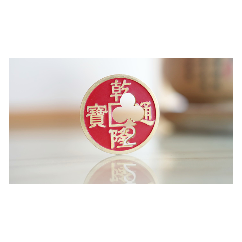 Chinese Coin with Prediction (Red 2C) - Trick wwww.magiedirecte.com