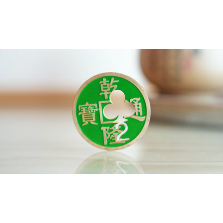 Chinese Coin with Prediction (Green 2C) - Trick wwww.magiedirecte.com