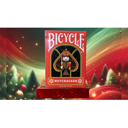 Bicycle Nutcracker (Red Gilded) Playing Cards wwww.magiedirecte.com