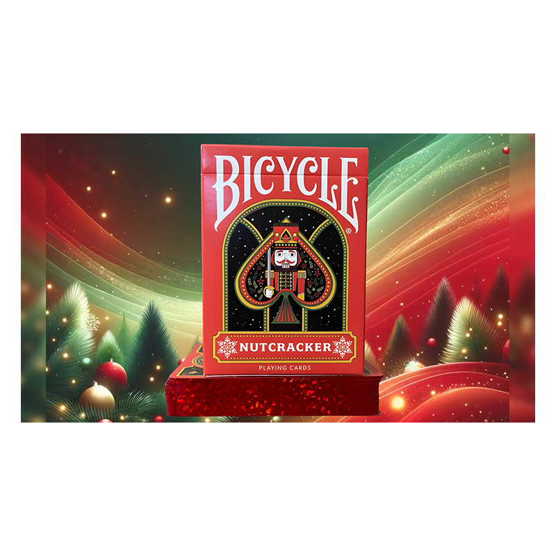 Bicycle Nutcracker (Red Gilded) Playing Cards wwww.magiedirecte.com