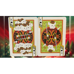 Bicycle Nutcracker (Red Gilded) Playing Cards wwww.magiedirecte.com