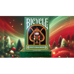 Bicycle Nutcracker (Green Gilded) Playing Cards wwww.magiedirecte.com