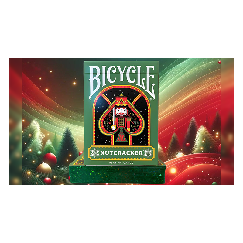 Bicycle Nutcracker (Green Gilded) Playing Cards wwww.magiedirecte.com