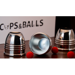 Cups and Balls Set (Stainless-Steel) by Bluether Magic and Raphael wwww.magiedirecte.com